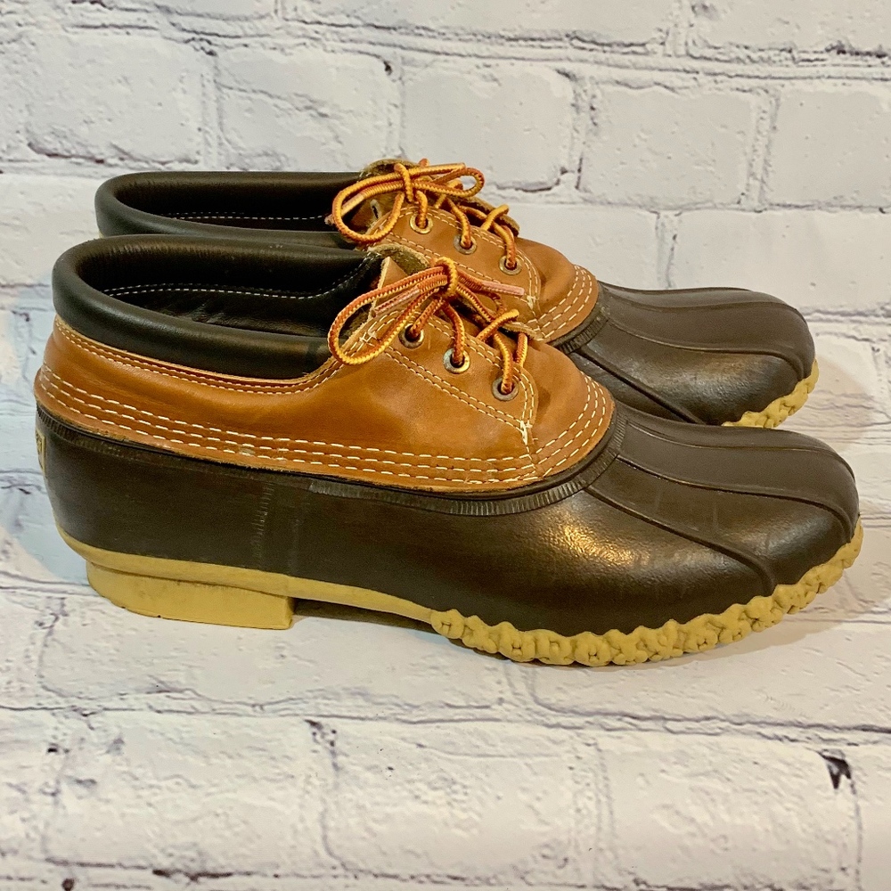 LL Bean Leather Duck Ankle Boots 12 M